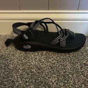Chaco Women's Black and White Strappy Sandals